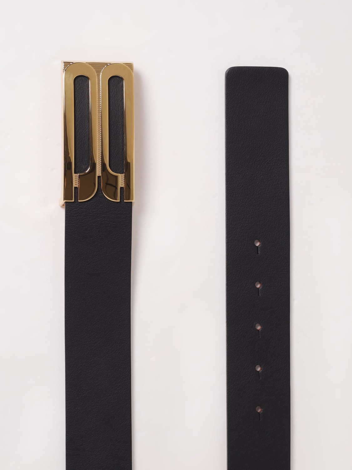 VICTORIA VICTORIA BECKHAM CINTURA: Cintura Jumbo Frame Victoria Victoria Beckham in pelle , Nero - Img 3