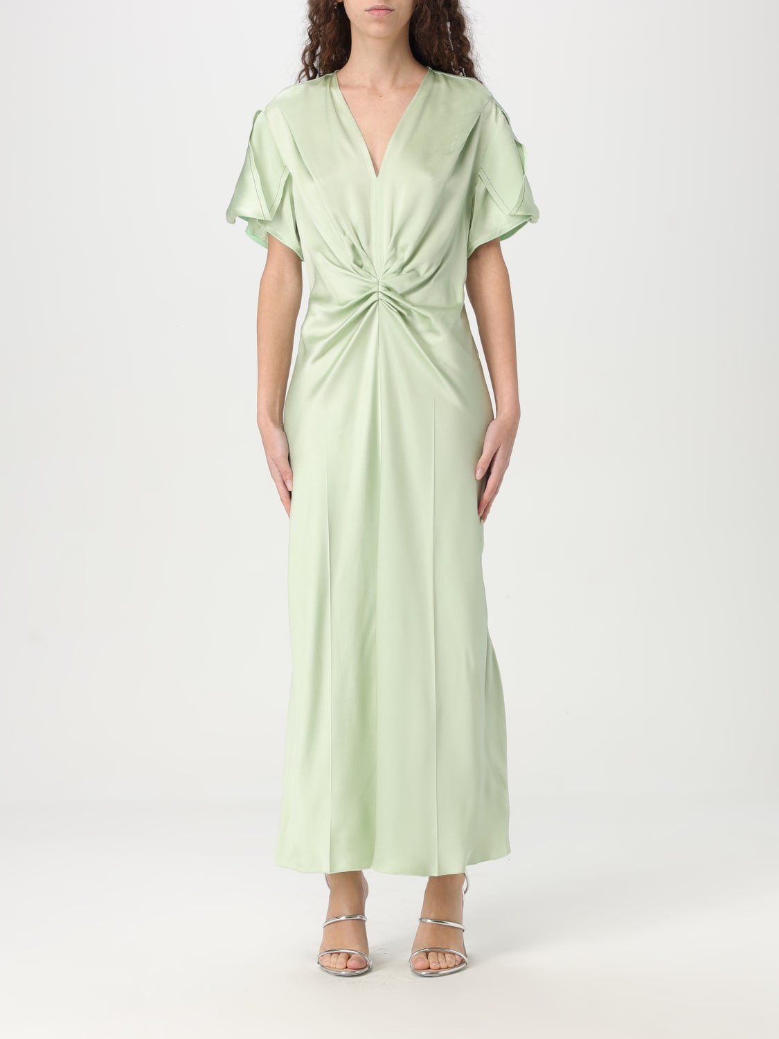 ワンピース VICTORIA VICTORIA BECKHAM Woman Dress Green 1125WDR005195D VICTORIA VICTORIA BECKHAM: Dress woman - Green | Victoria