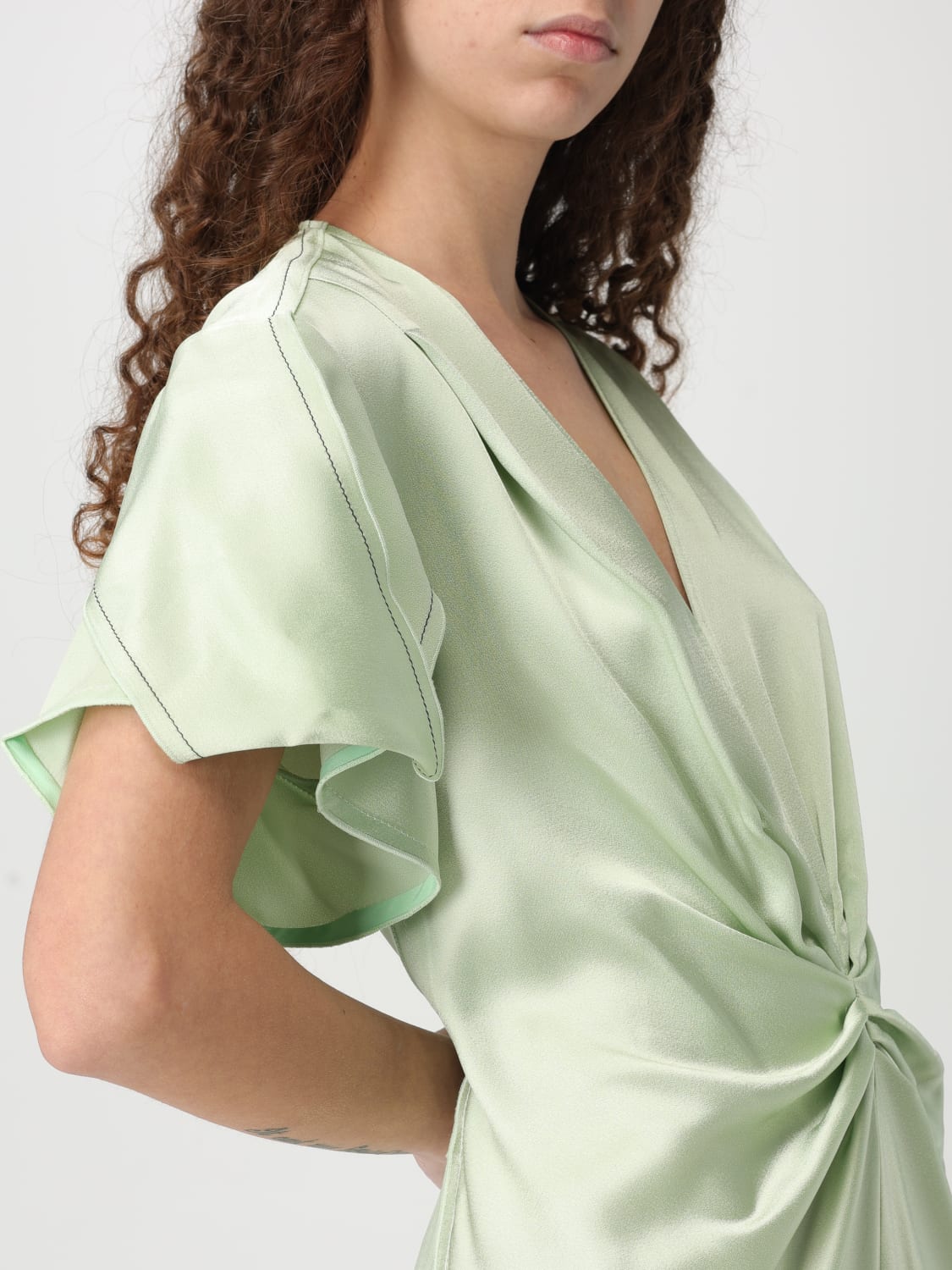 ワンピース VICTORIA VICTORIA BECKHAM Woman Dress Green 1125WDR005195D VICTORIA VICTORIA BECKHAM: Dress woman - Green | Victoria