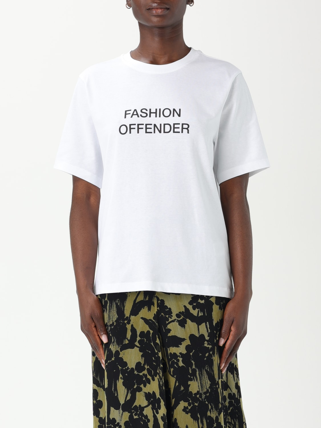 VICTORIA VICTORIA BECKHAM T-SHIRT: T-shirt stampata Victoria Victoria Beckham, Bianco - Img 1