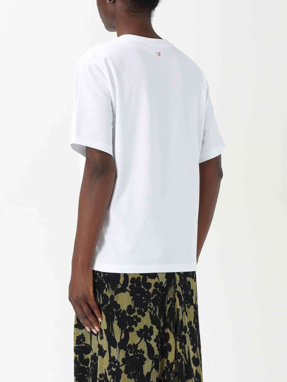 VICTORIA VICTORIA BECKHAM T-SHIRT: T-shirt stampata Victoria Victoria Beckham, Bianco - Img 3