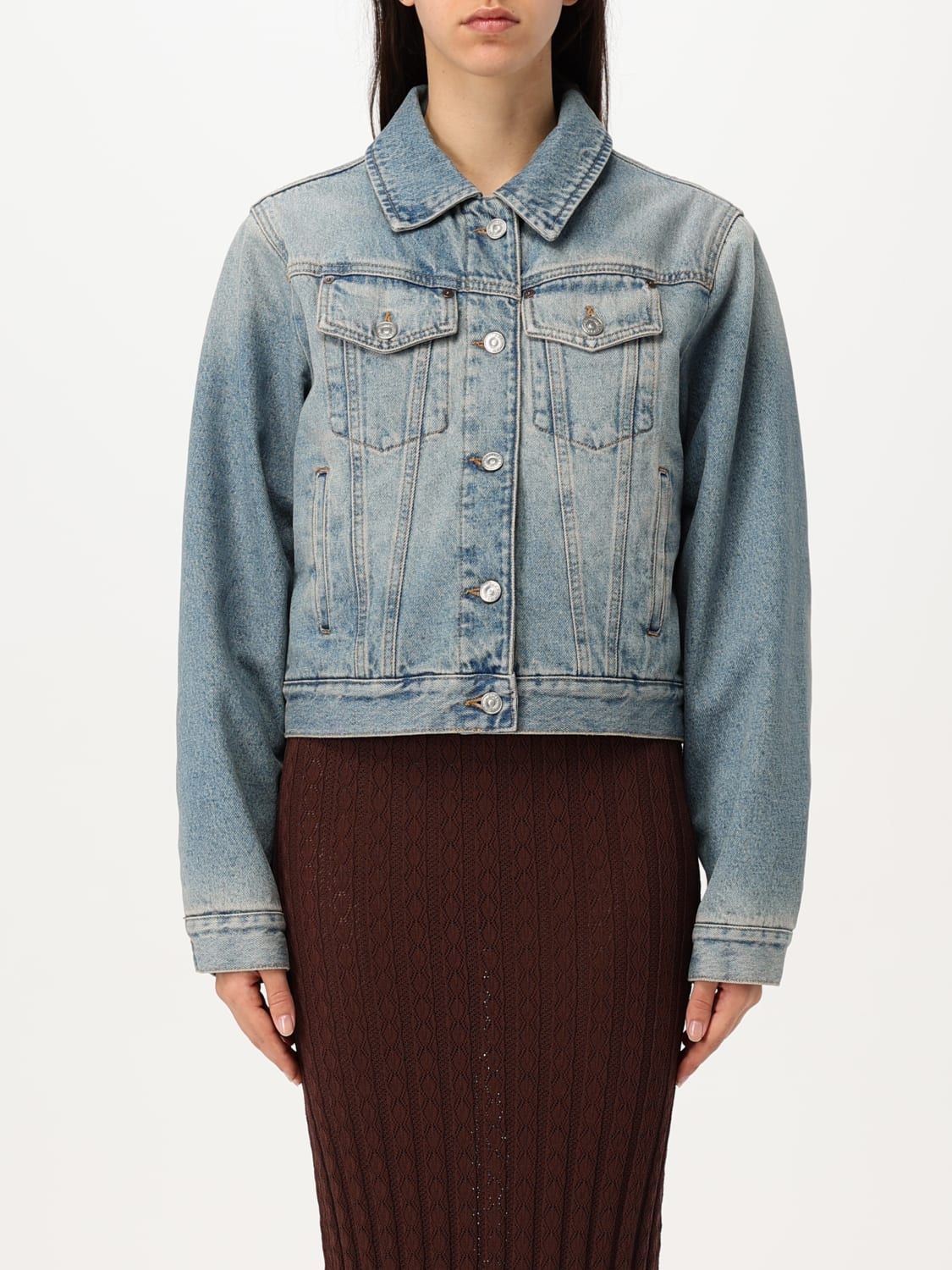 VICTORIA VICTORIA BECKHAM GIACCA: Giacca di jeans Victoria Victoria Beckham, Blue - Img 1