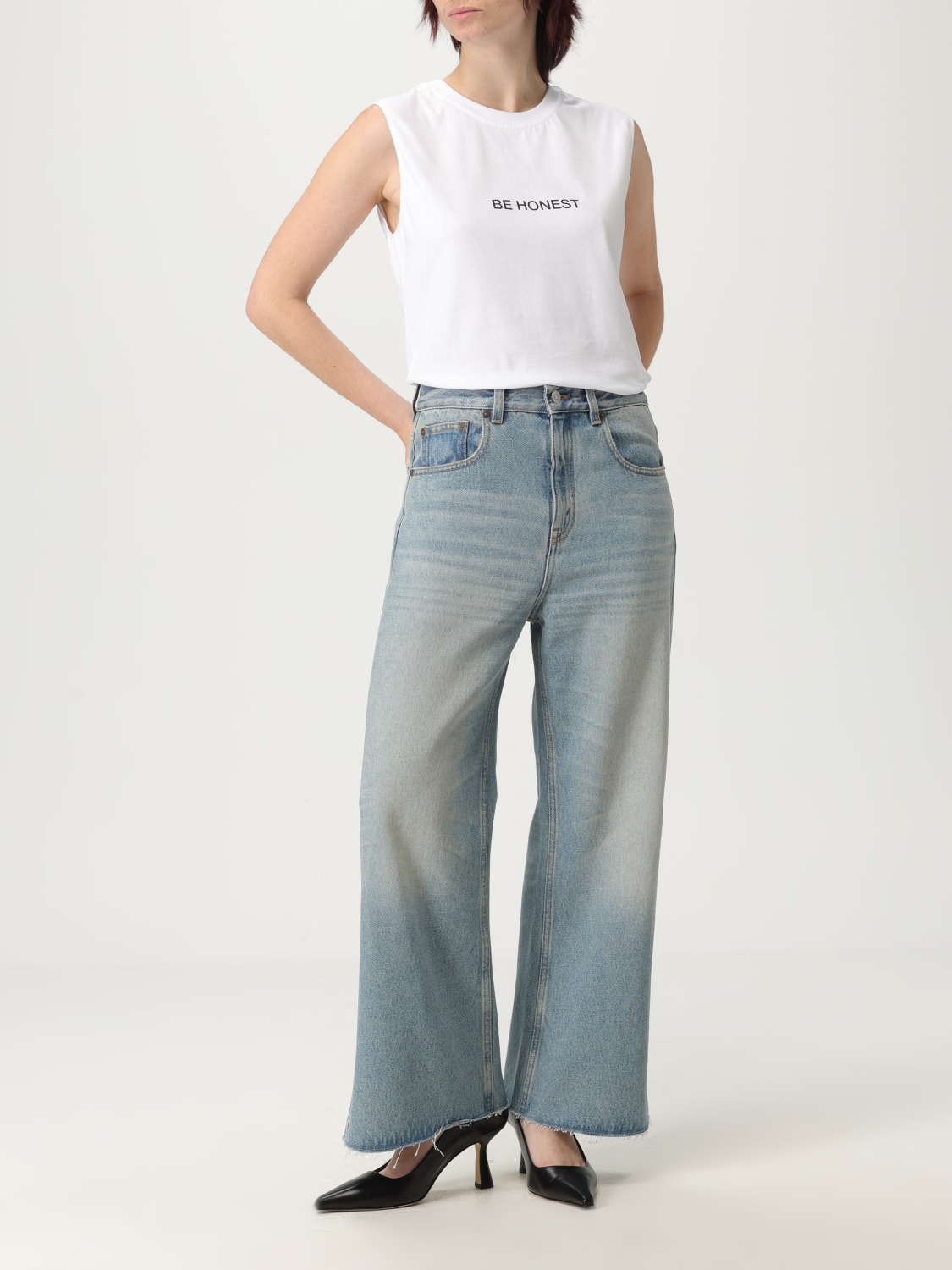 VICTORIA VICTORIA BECKHAM JEANS: Jeans flared Victoria Victoria Beckham, Denim - Img 2