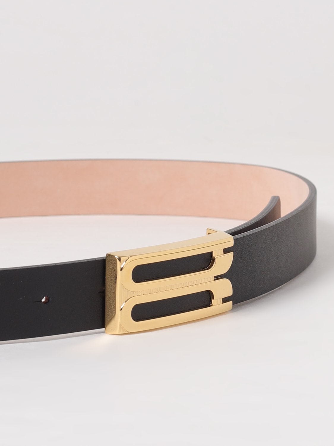 VICTORIA VICTORIA BECKHAM CINTURA: Cintura Jumbo Frame Victoria Victoria Beckham in pelle , Nero - Img 2