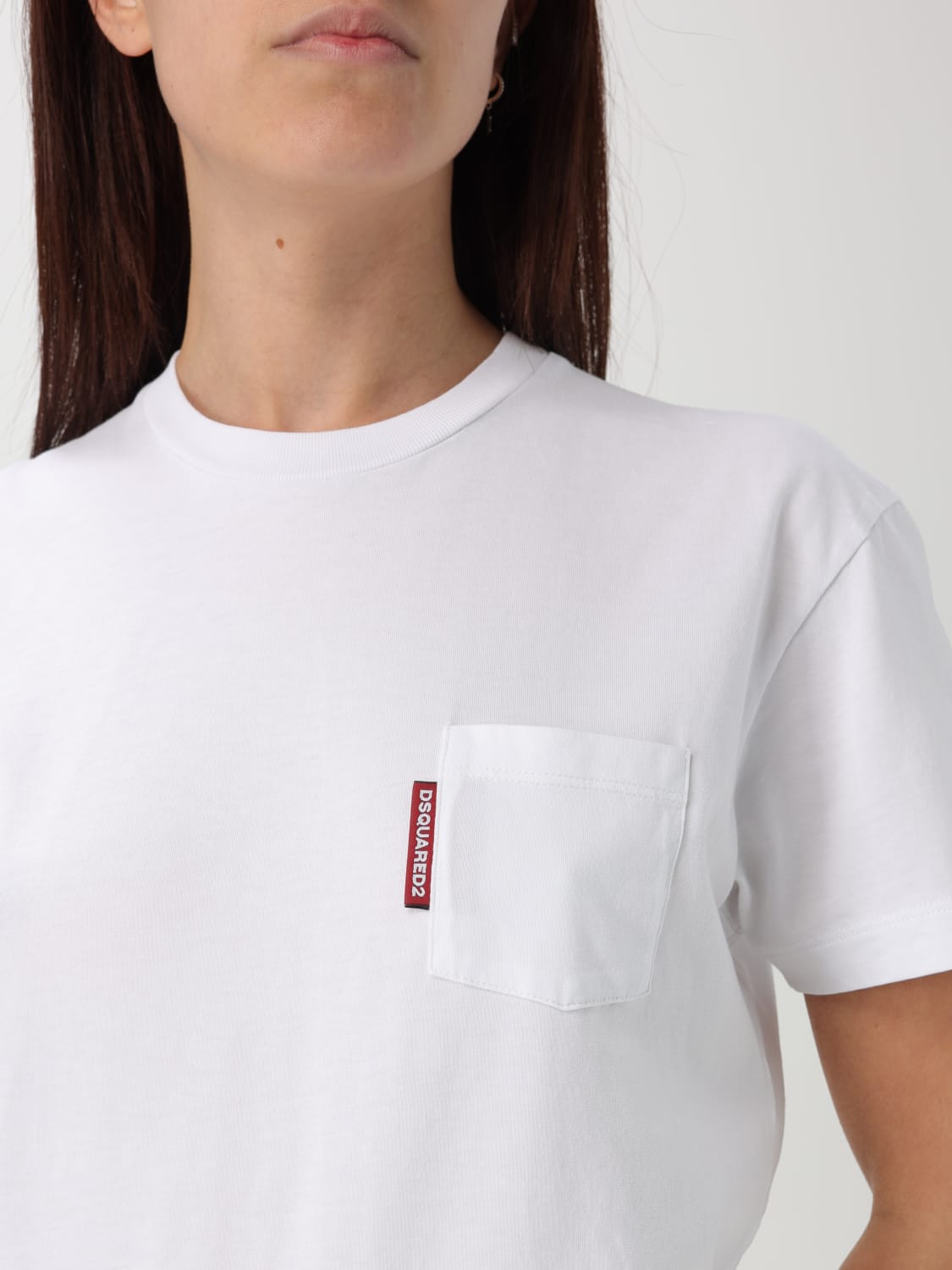 Tシャツ・カットソー DSQUARED2 Woman T-Shirt White S75GD0471D20020 964 DSQUARED2: T-shirt woman - White 1 | Dsquared2 t-shirt