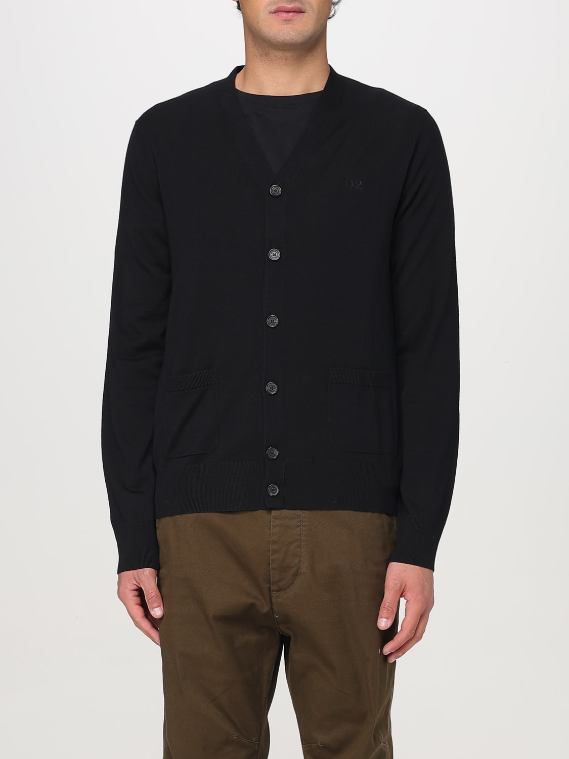 DSQUARED2 SWEATER: Cardigan men Dsquared2, Black - Img 1