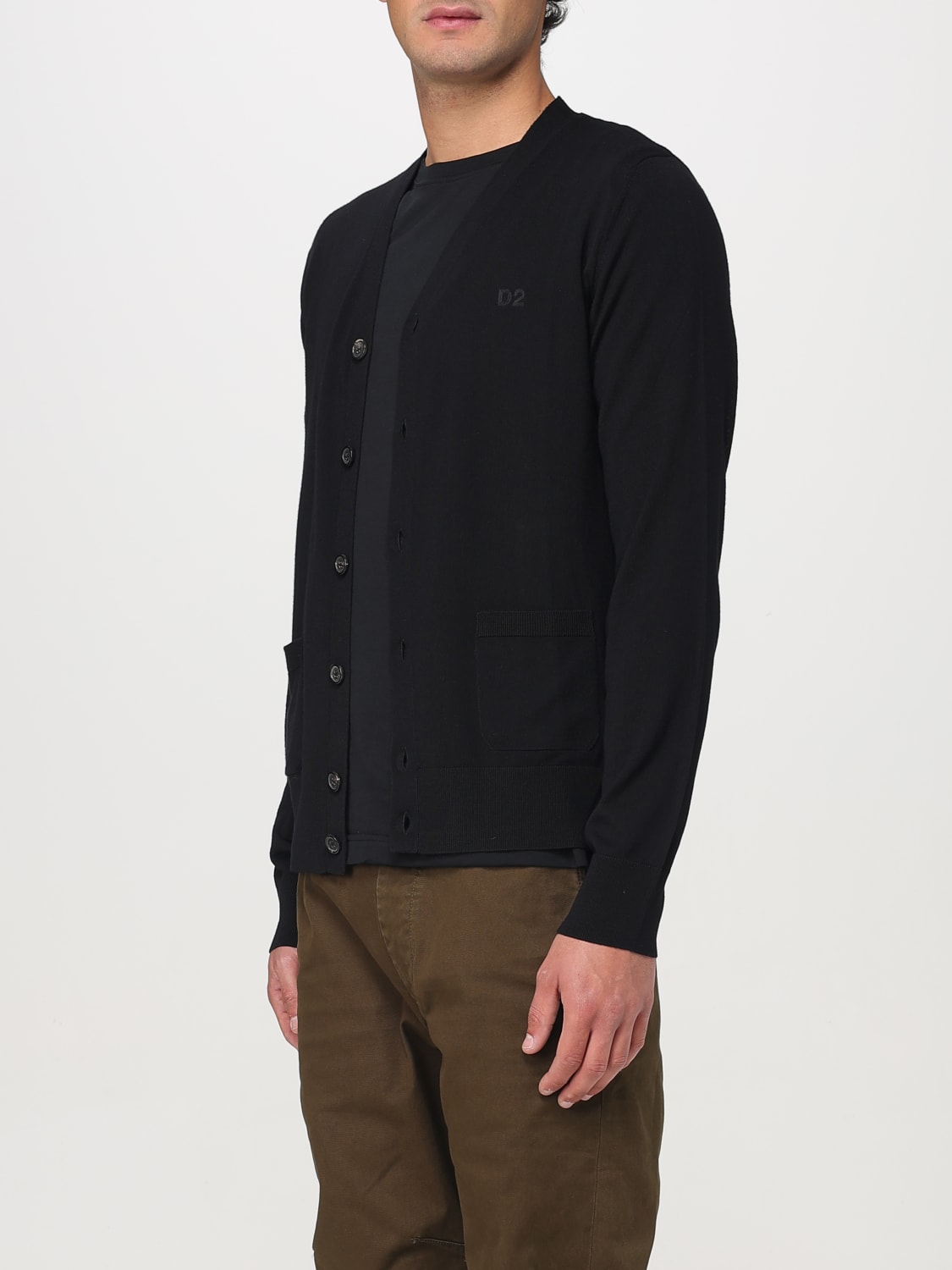 DSQUARED2 SWEATER: Cardigan men Dsquared2, Black - Img 3