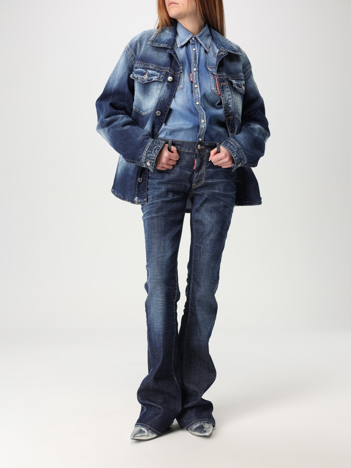 DSQUARED2 CHEMISE: Chemise femme Dsquared2, Denim - Img 2