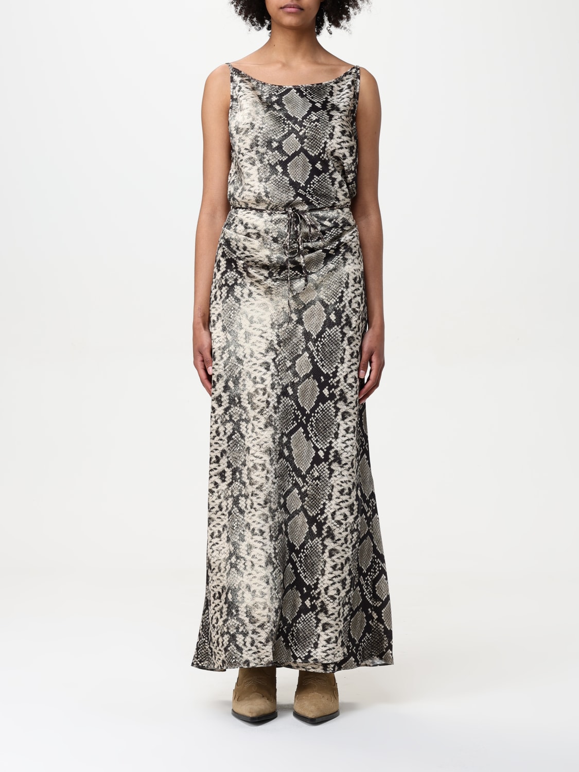 ACNE STUDIOS ABITO: Abito Acne Studios in crêpe con stampa pitone , Fantasia - Img 1