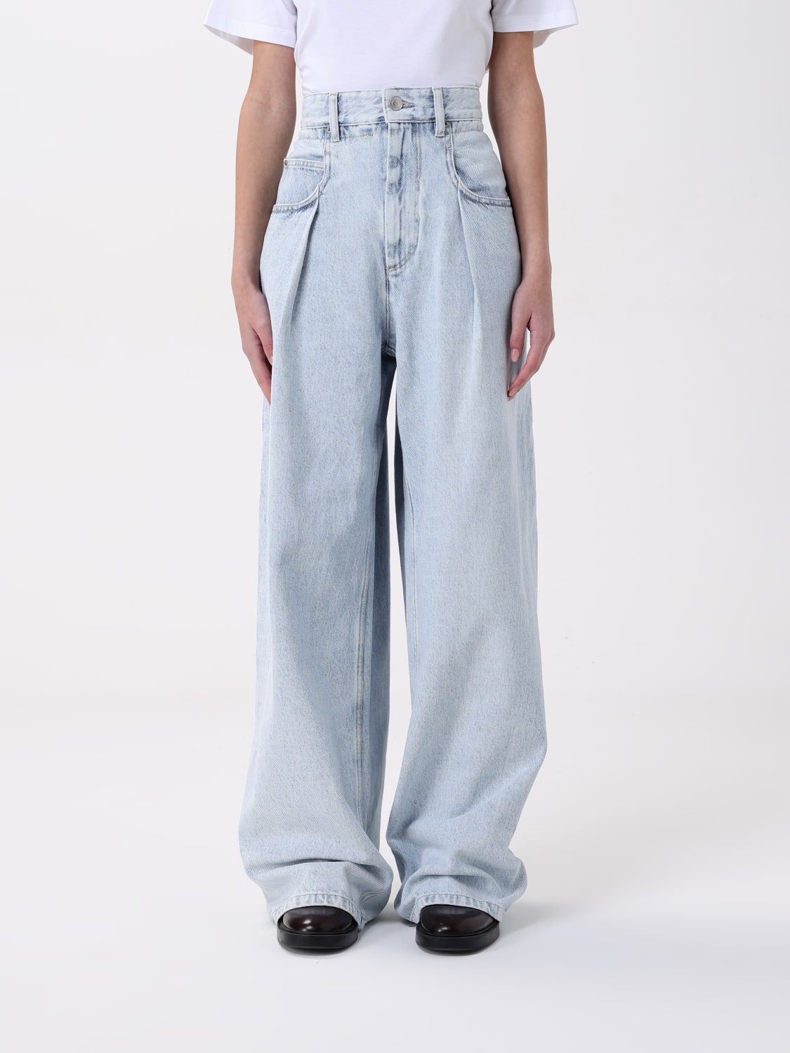 デニム・ジーパン ISABEL MARANT ETOILE Woman Jeans Blue PA0501FBC1H01E 30LU RACHELLE PANTS Woman light blue | ISABEL MARANT Official