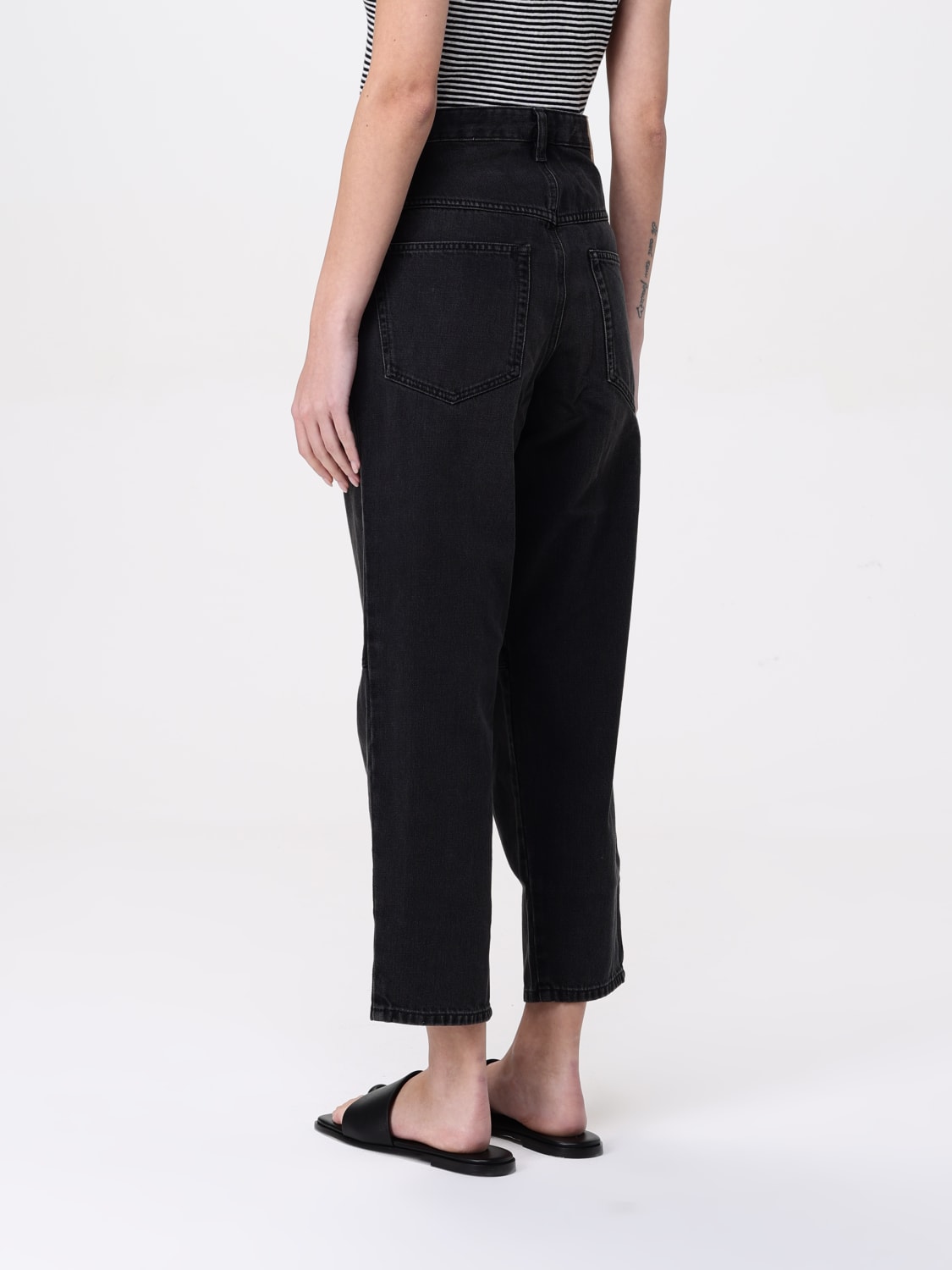 デニム・ジーパン ISABEL MARANT ETOILE Woman Jeans Black PA0525FAC1H01E 02FK デニム・ジーパン ISABEL MARANT ETOILE Woman Jeans Black