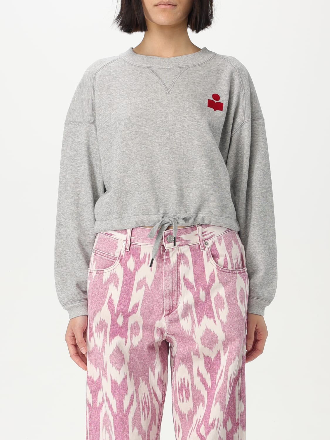 ISABEL MARANT ETOILE SWEATSHIRT: Sweater woman Isabel Marant Etoile, Grey - Img 1