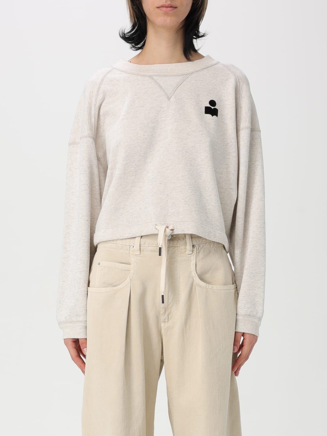 ISABEL MARANT ETOILE SWEATSHIRT: Sweater woman Isabel Marant Etoile, Beige - Img 1