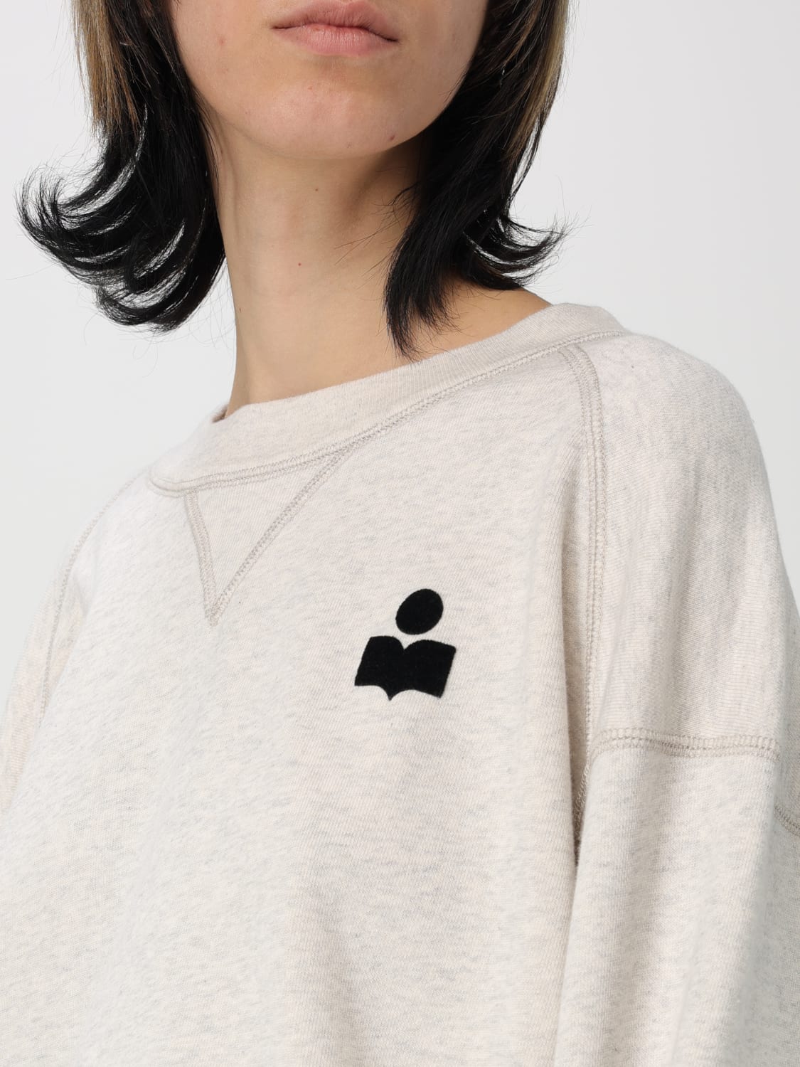 ISABEL MARANT ETOILE SWEATSHIRT: Sweater woman Isabel Marant Etoile, Beige - Img 3
