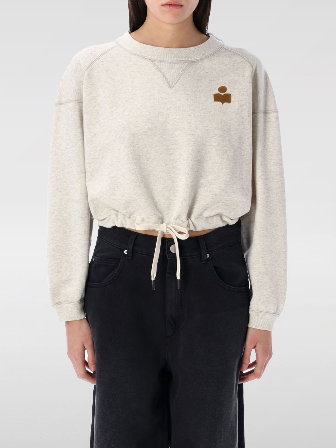 ISABEL MARANT ETOILE SWEAT-SHIRT: Pull femme Isabel Marant Etoile, Écru - Img 1