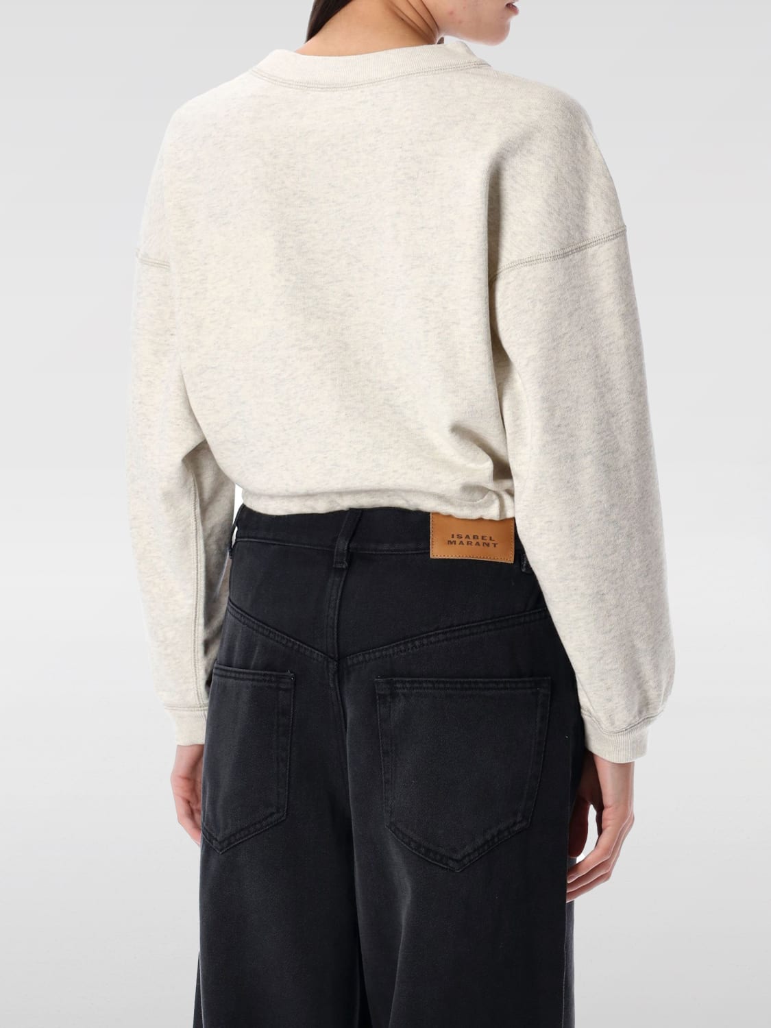 ISABEL MARANT ETOILE SWEAT-SHIRT: Pull femme Isabel Marant Etoile, Écru - Img 2