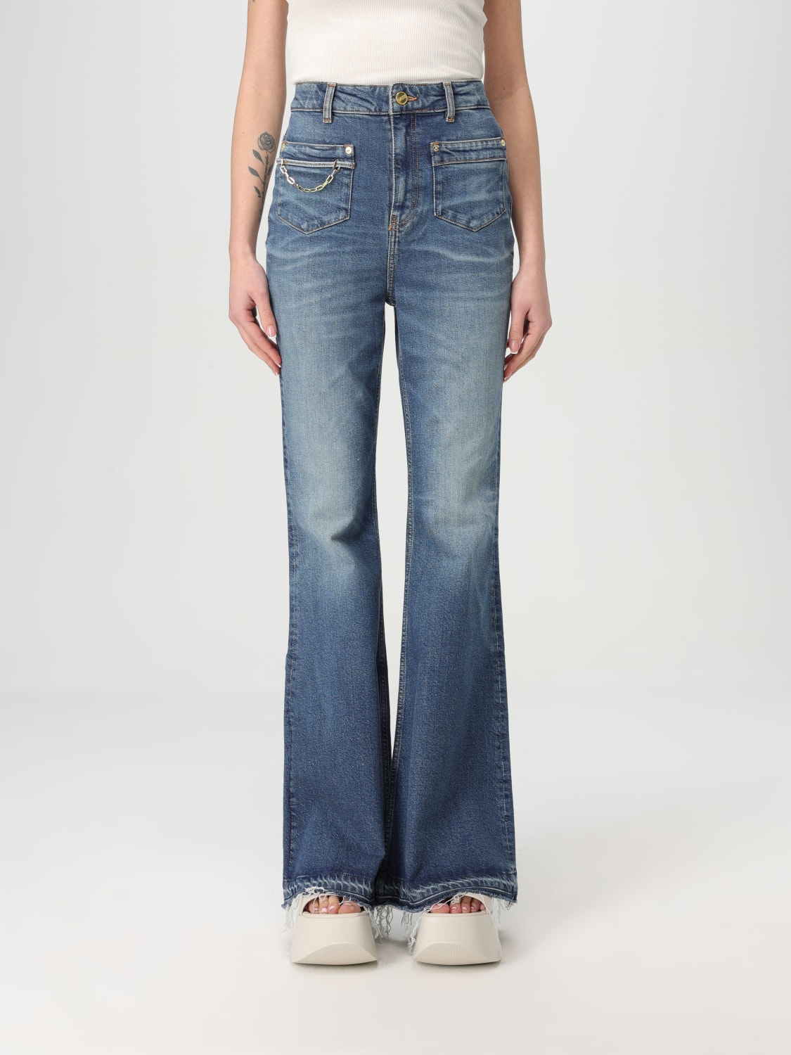 GANNI: Jeans woman - Blue | Ganni jeans J1609 online at