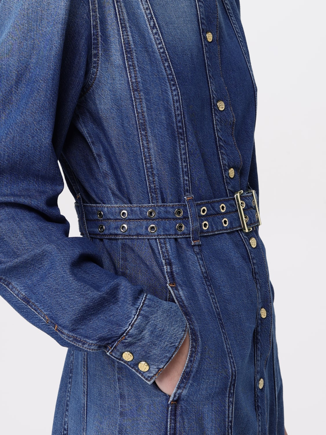 ワンピース GANNI Woman Dress Blue J1611 567 GANNI: Dress woman - Blue | Ganni dress J1611 online at