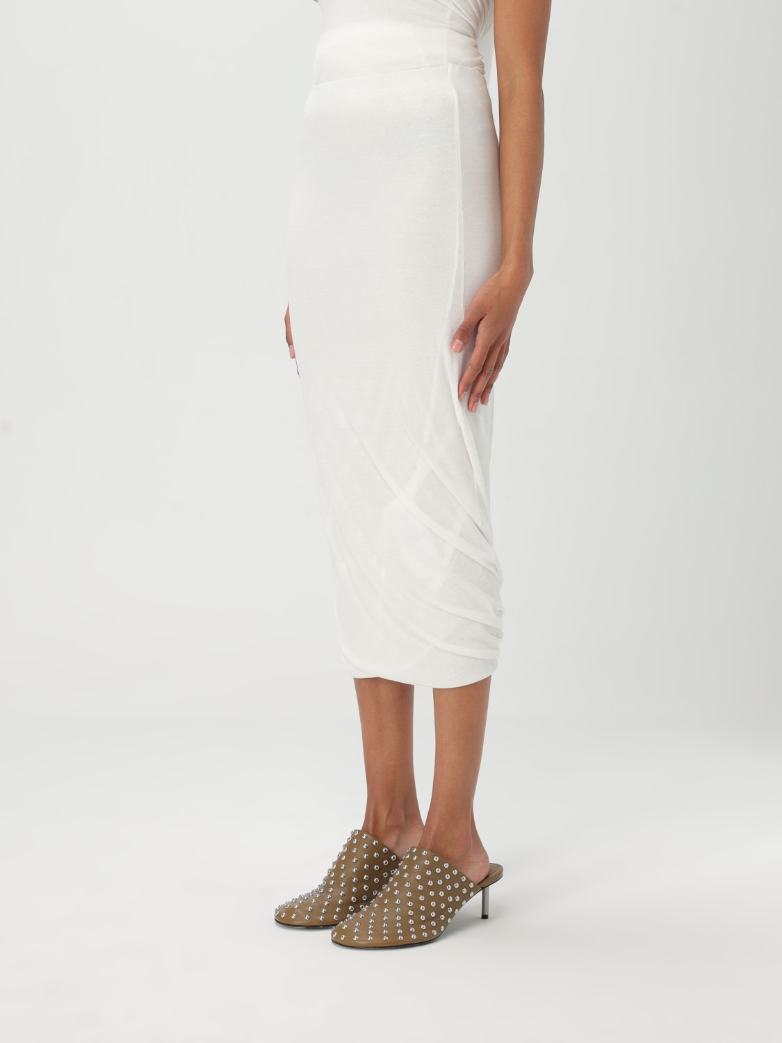 JIL SANDER GONNA: Gonna Jil Sander in maglia , Bianco - Img 4