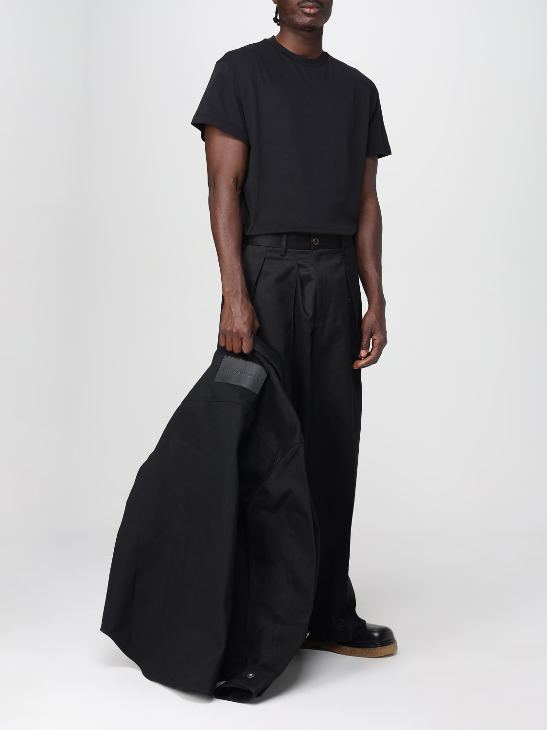 Tシャツ・カットソー JIL SANDER Men T-shirt Black J47GC0001J45048 001 JIL SANDER: T-shirt men - Black | Jil Sander t-shirt