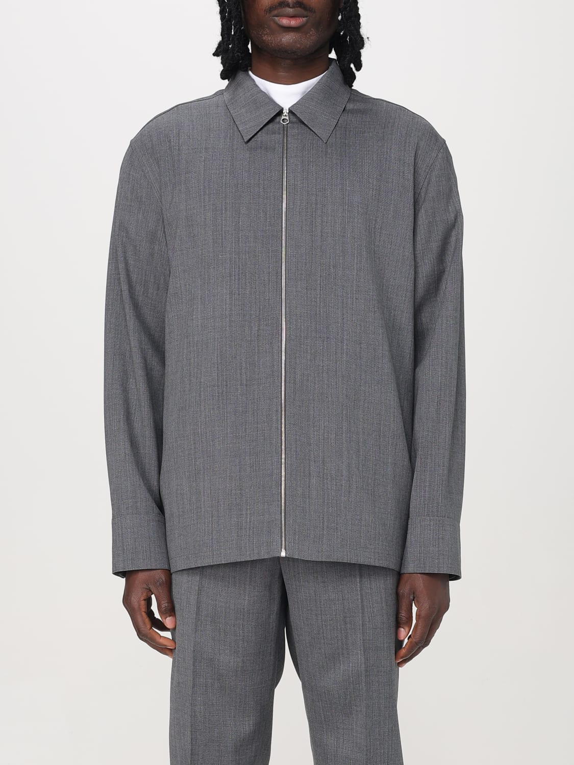 ジャケット Jil Sander Jil Sander + Long Sleeves 152 Polo Jil Sander Black zipped shirt jacket | TheDoubleF