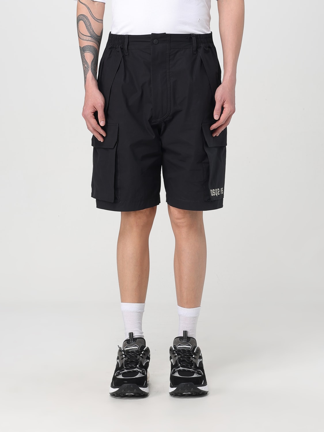 DSQUARED2 SHORTS: Short men Dsquared2, Black - Img 1