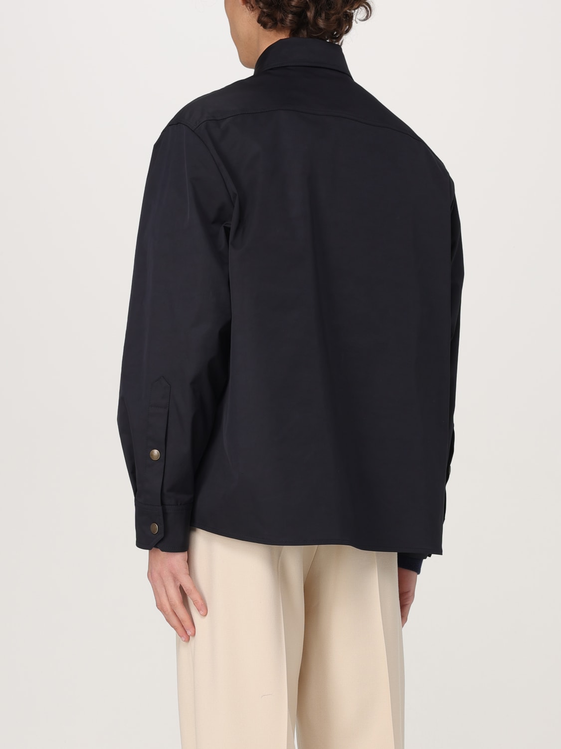 VALENTINO GIACCA: Bomber Valentino in nylon , Blue Navy - Img 3