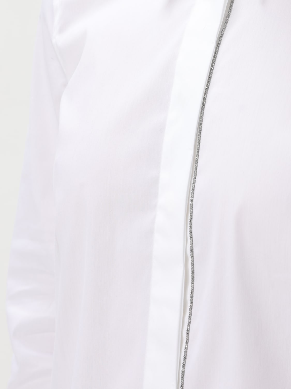 BRUNELLO CUCINELLI CAMICIA: Camicia classica Brunello Cucinelli in cotone , Bianco - Img 5