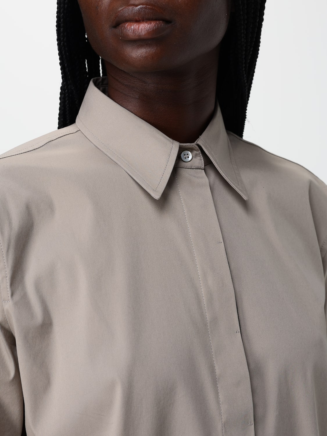 BRUNELLO CUCINELLI CHEMISE: Chemise femme Brunello Cucinelli, Marron - Img 5