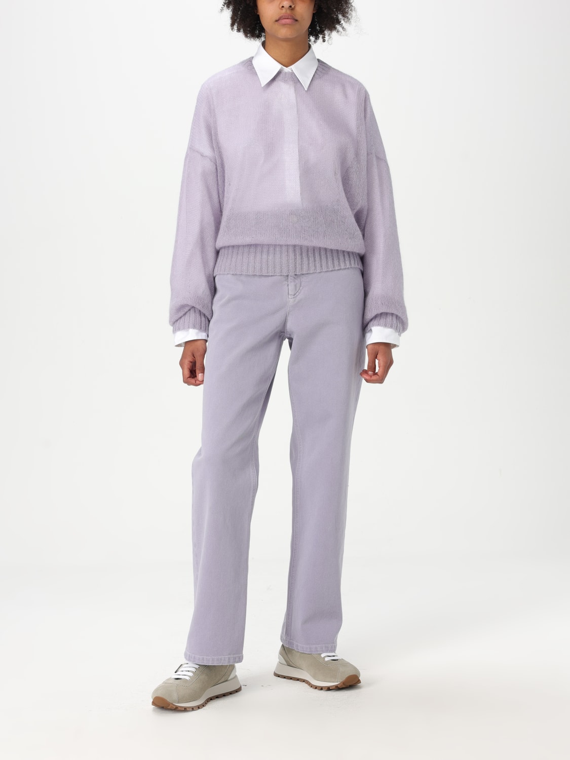 デニム・ジーパン BRUNELLO CUCINELLI Women Denim Pants M0H81P5758 C9101 PURPLE BRUNELLO CUCINELLI: Pants woman - Violet | Brunello