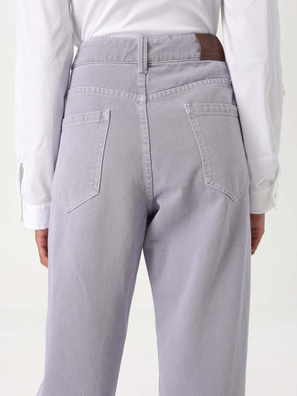 デニム・ジーパン BRUNELLO CUCINELLI Women Denim Pants M0H81P5758 C9101 PURPLE BRUNELLO CUCINELLI: Pants woman - Violet | Brunello