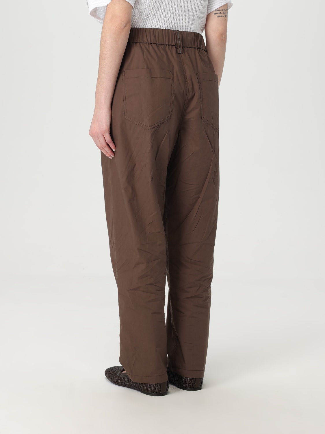 パンツ BRUNELLO CUCINELLI Women Straight Pants M0H93P8907 C8705 Bro BRUNELLO CUCINELLI: Pants woman - Cocoa | Brunello Cucinelli