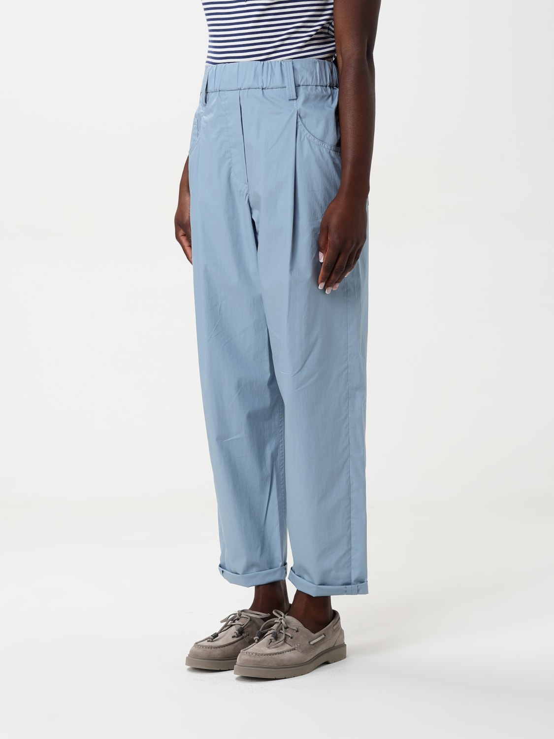 パンツ BRUNELLO CUCINELLI Woman Pants Blue 1 M0H93P8907 C9139 BRUNELLO CUCINELLI: Pants woman - Blue 1 | Brunello