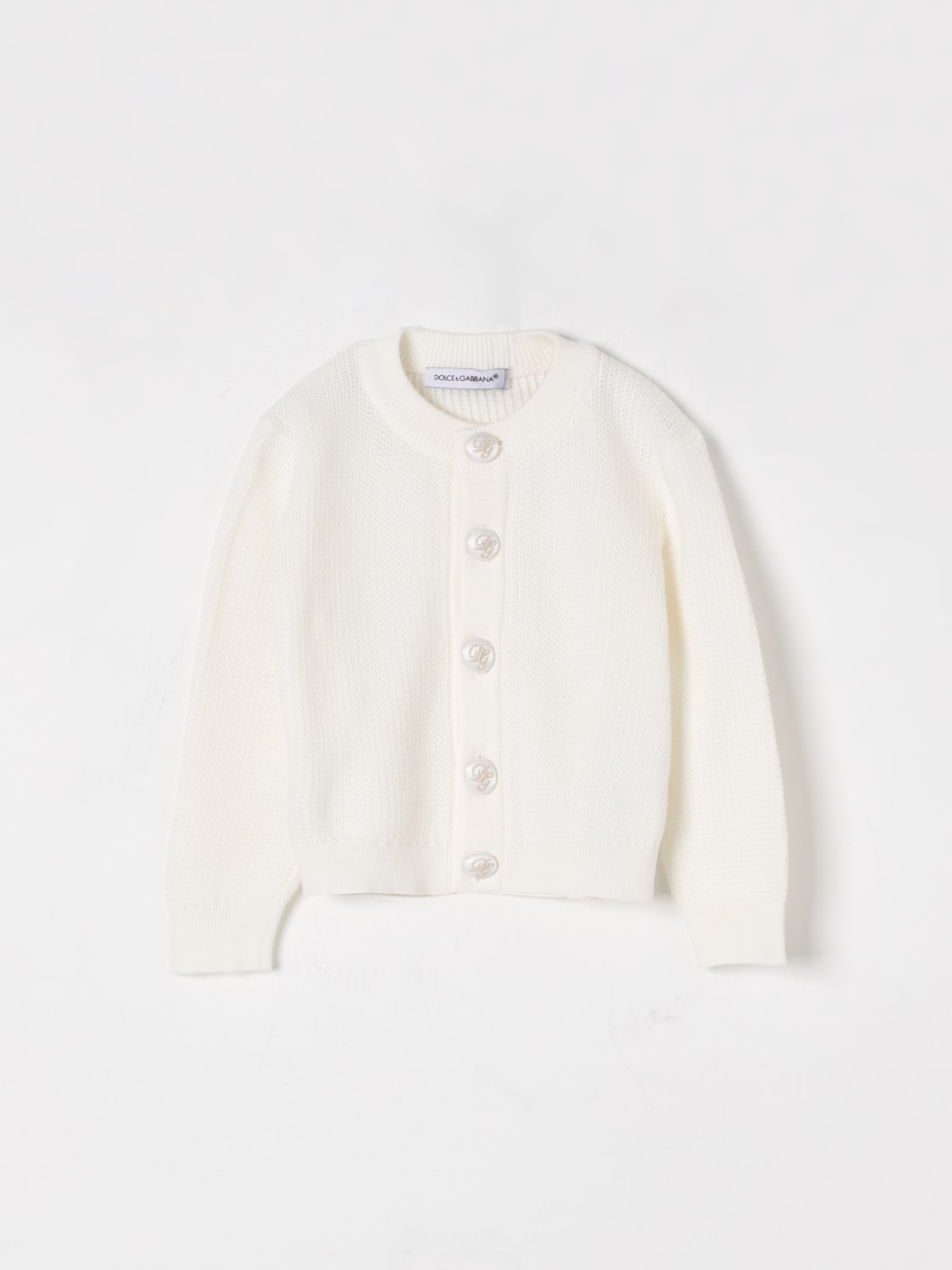 DOLCE & GABBANA PULLOVER: Pullover kinder Dolce & Gabbana, Weiß - Img 1