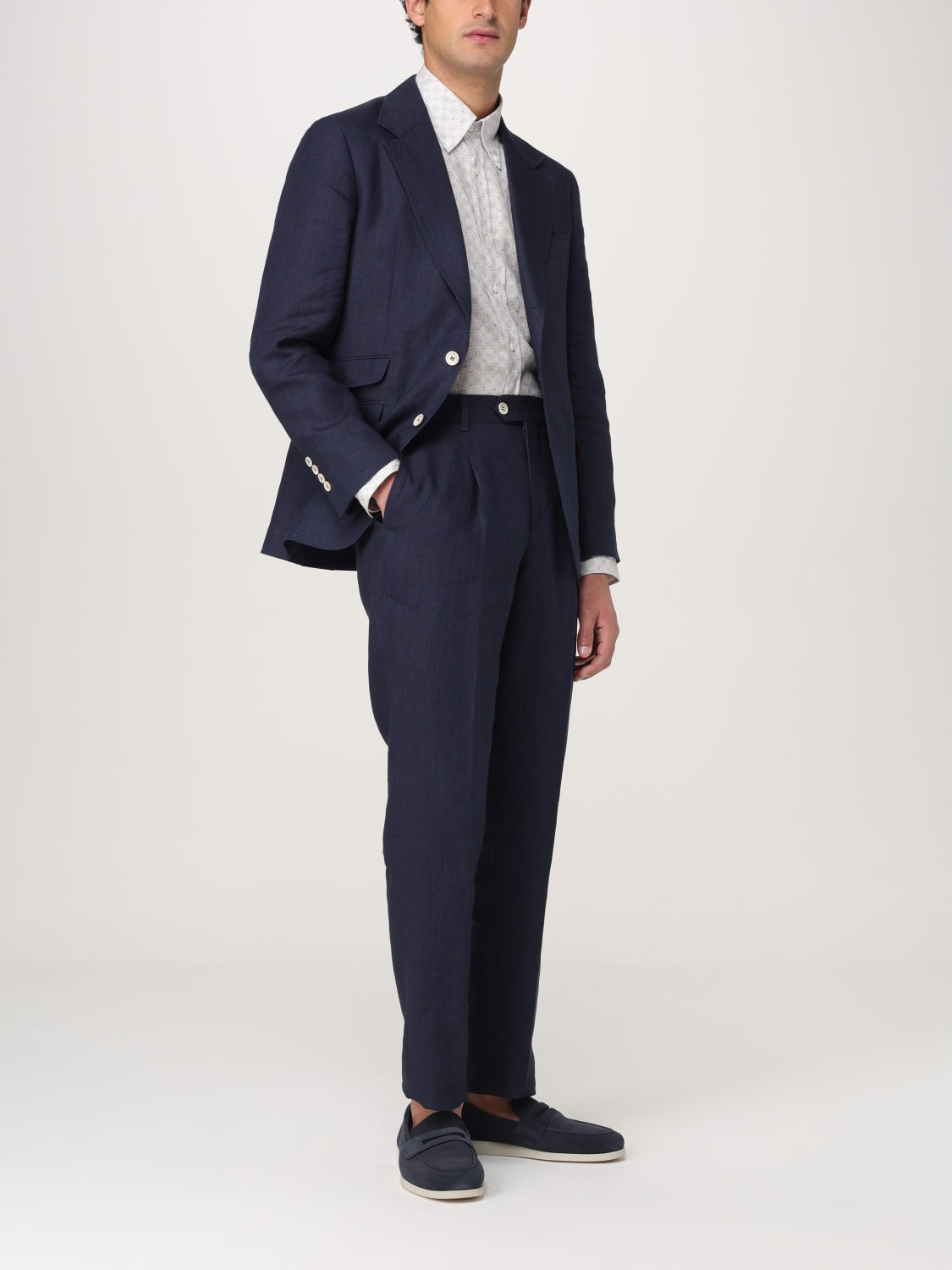 BRUNELLO CUCINELLI: Suit men - Navy | Brunello Cucinelli