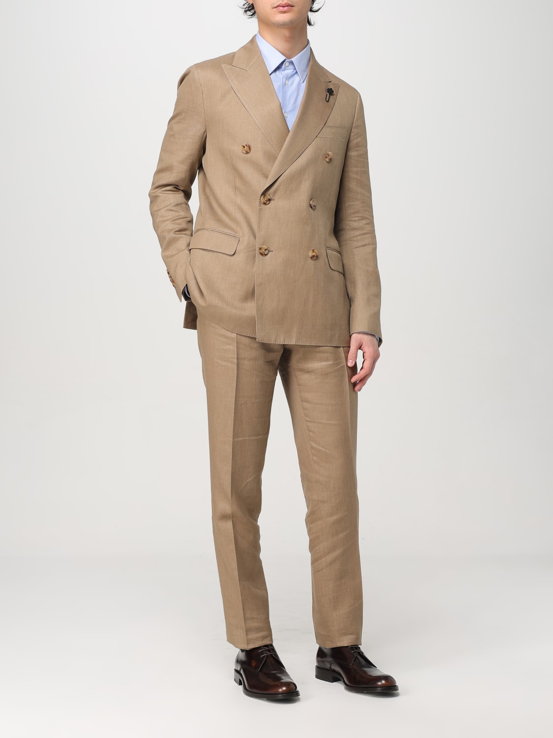 LARDINI SUIT: Suit men Lardini, Brown - Img 2