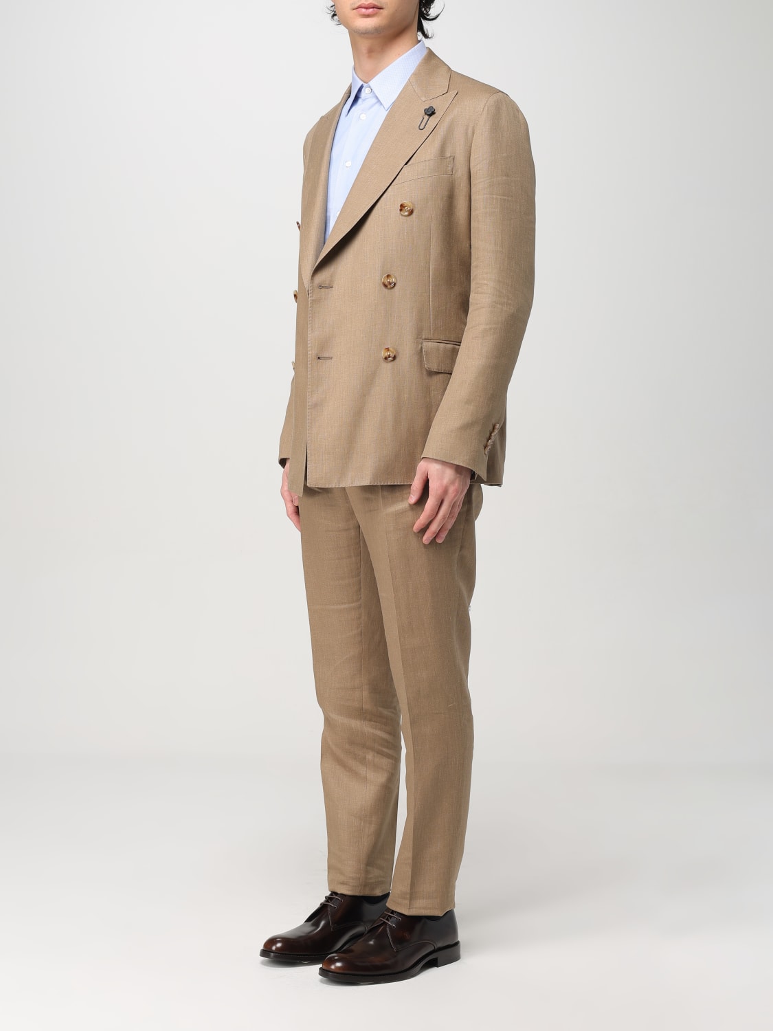 LARDINI SUIT: Suit men Lardini, Brown - Img 4