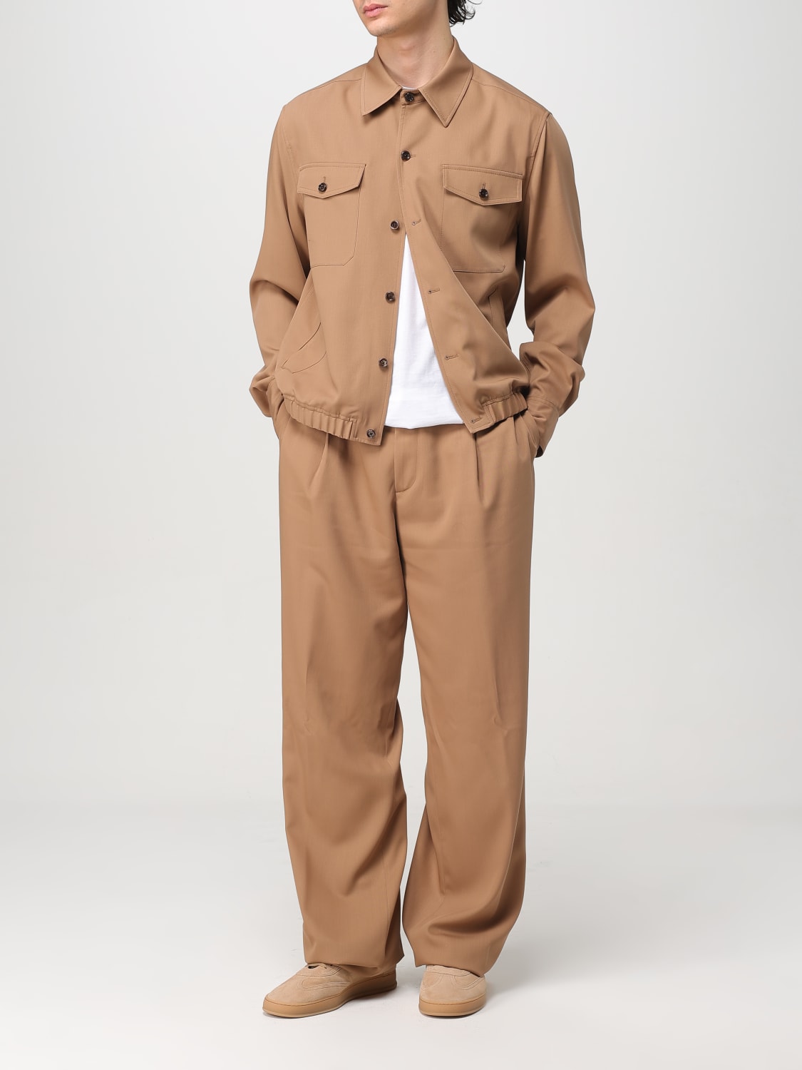 LARDINI パンツ: パンツ メンズ Lardini, ブラウン - Img 2