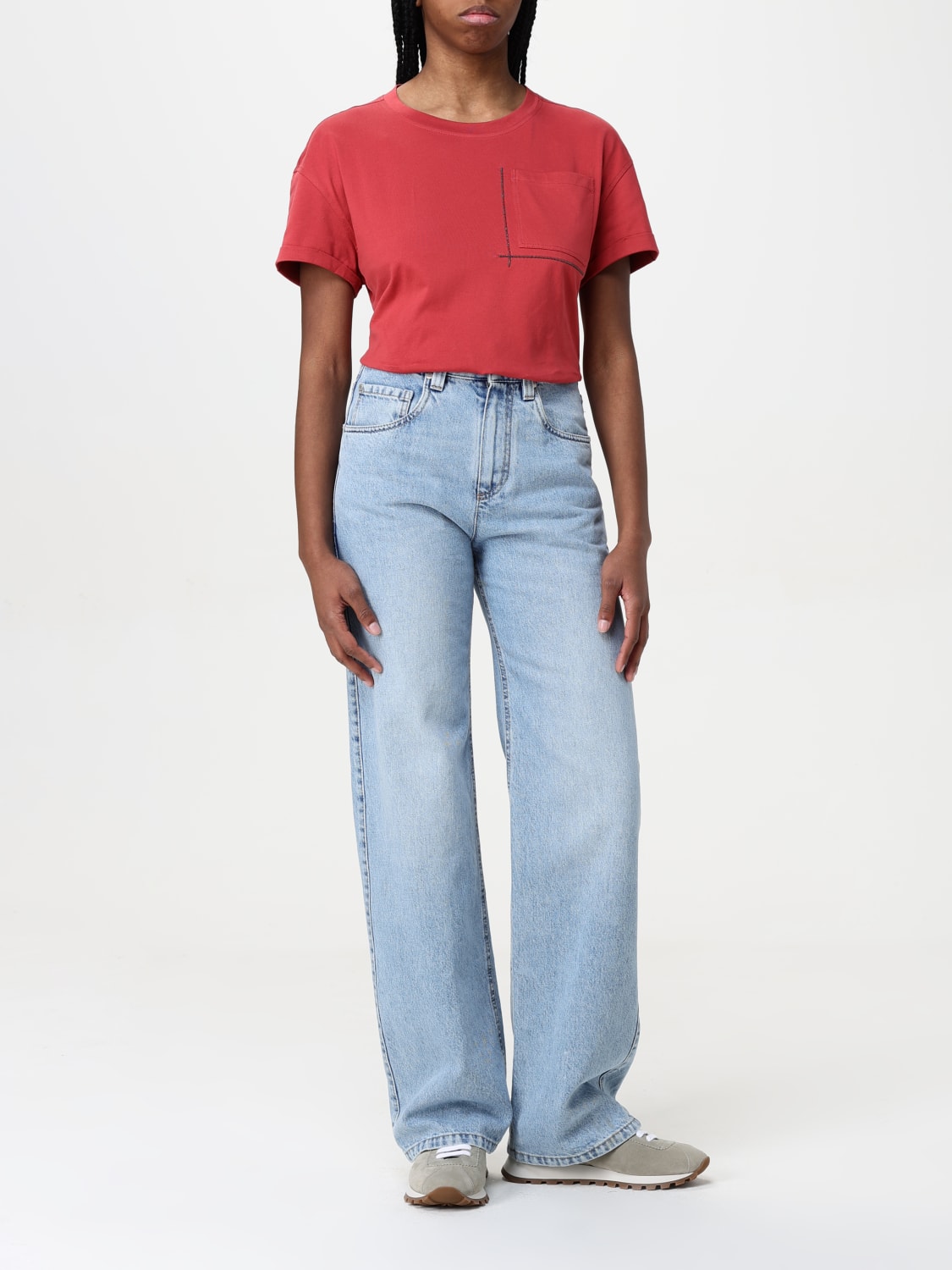 デニム・ジーパン BRUNELLO CUCINELLI Woman Jeans Denim MA095P5565 C9009 BRUNELLO CUCINELLI: Jeans woman - Blue | Brunello Cucinelli