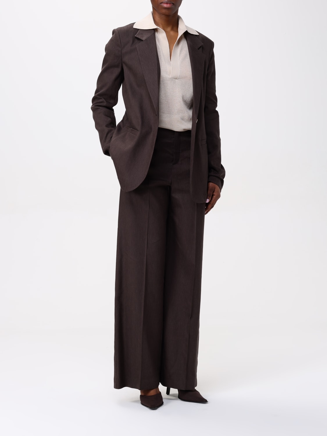 パンツ ALYSI Woman Pants Brown 104141P4232 CER ALYSI: Pants woman - Brown | Alysi pants 105148P5044 online