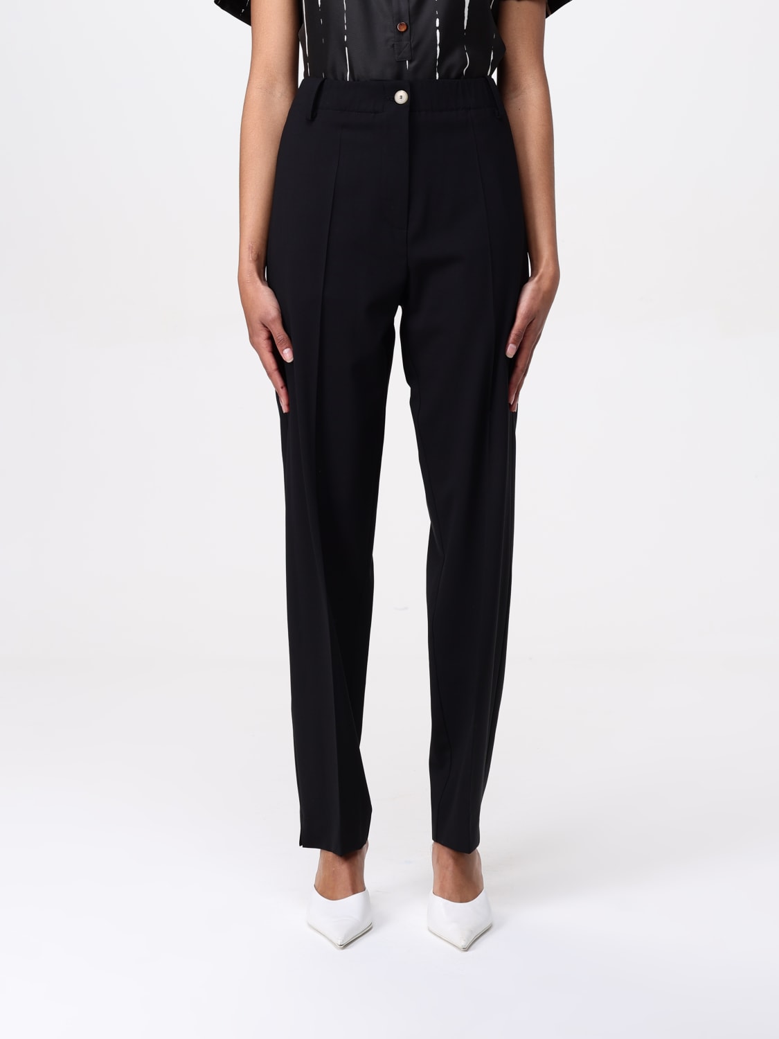 パンツ ALYSI Woman Pants Black 105156P5012 DONE ALYSI: Pants woman - Black | Alysi pants 105153P5014 online