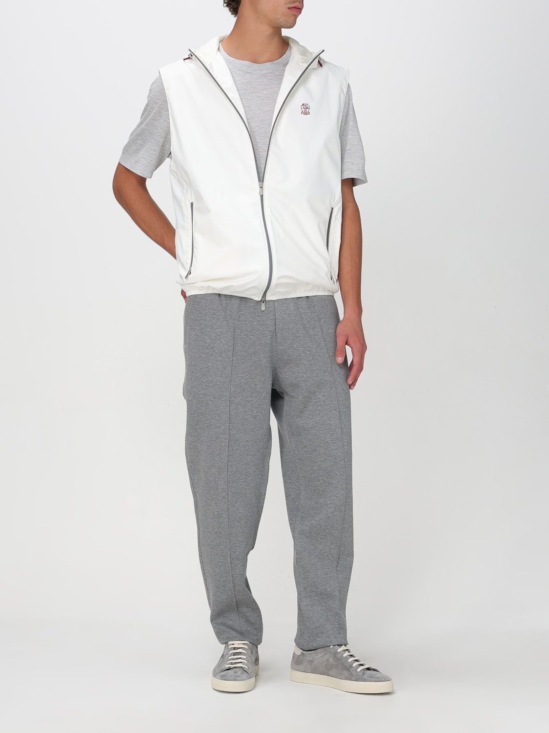 BRUNELLO CUCINELLI SUIT VEST: Jacket men Brunello Cucinelli, White - Img 2