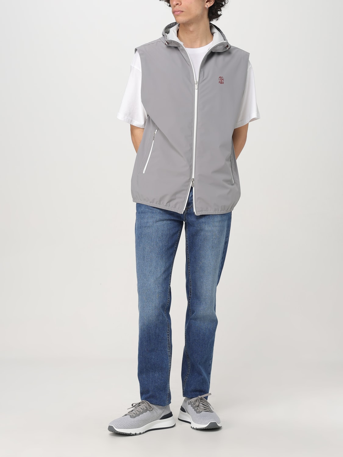 BRUNELLO CUCINELLI SUIT VEST: Jacket men Brunello Cucinelli, Grey - Img 2