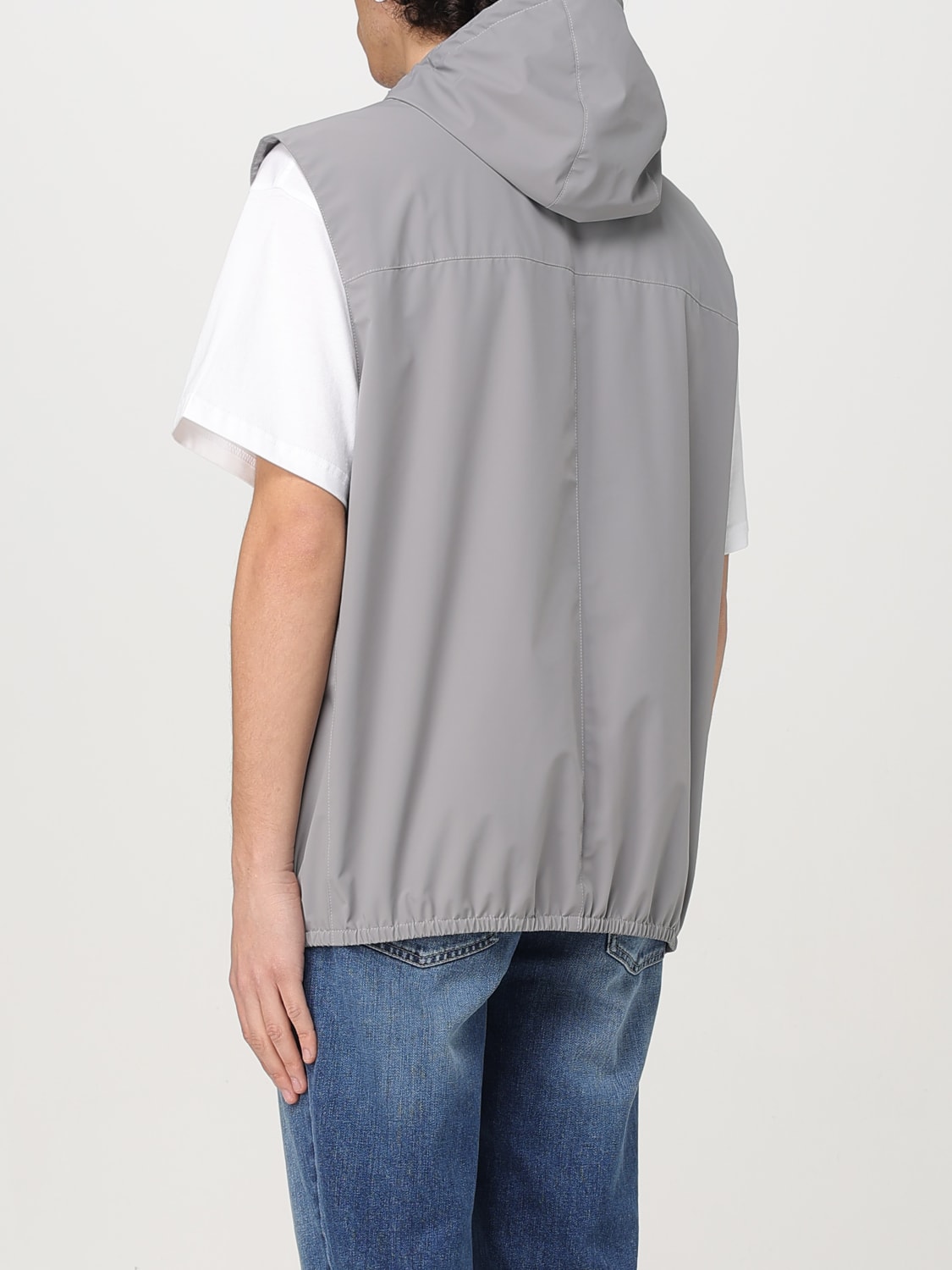 BRUNELLO CUCINELLI SUIT VEST: Jacket men Brunello Cucinelli, Grey - Img 3