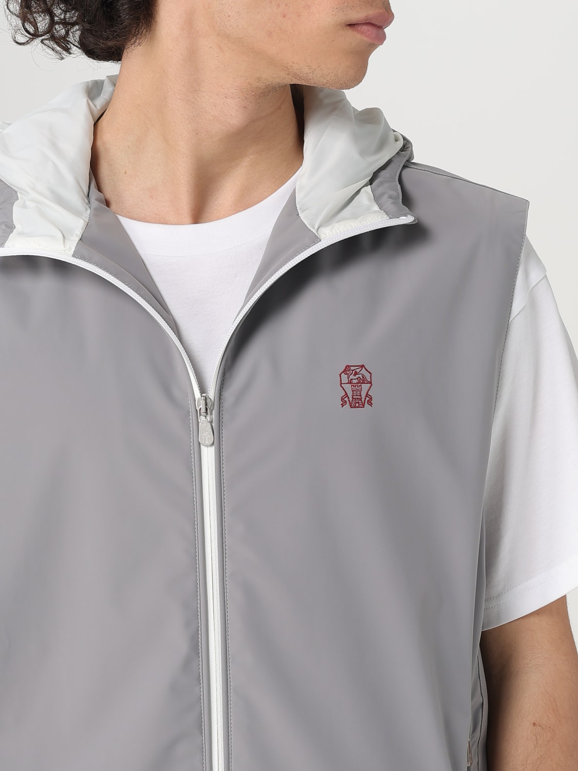 BRUNELLO CUCINELLI SUIT VEST: Jacket men Brunello Cucinelli, Grey - Img 5