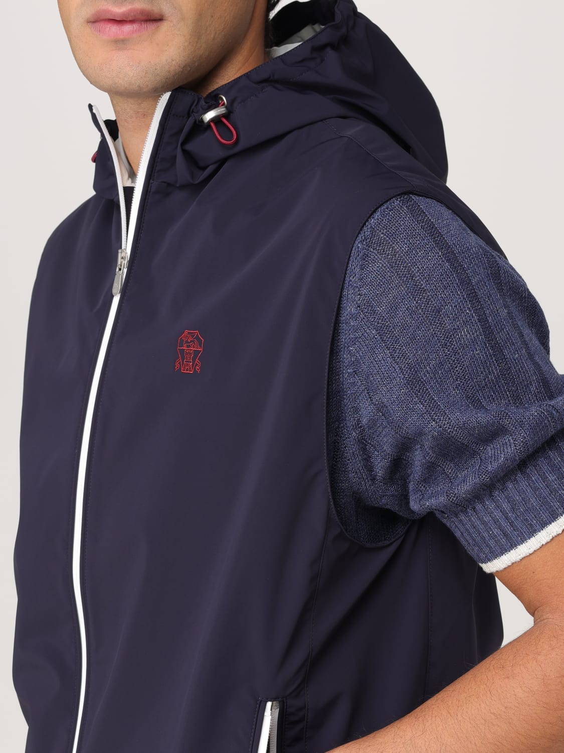 BRUNELLO CUCINELLI SUIT VEST: Jacket men Brunello Cucinelli, Navy - Img 5