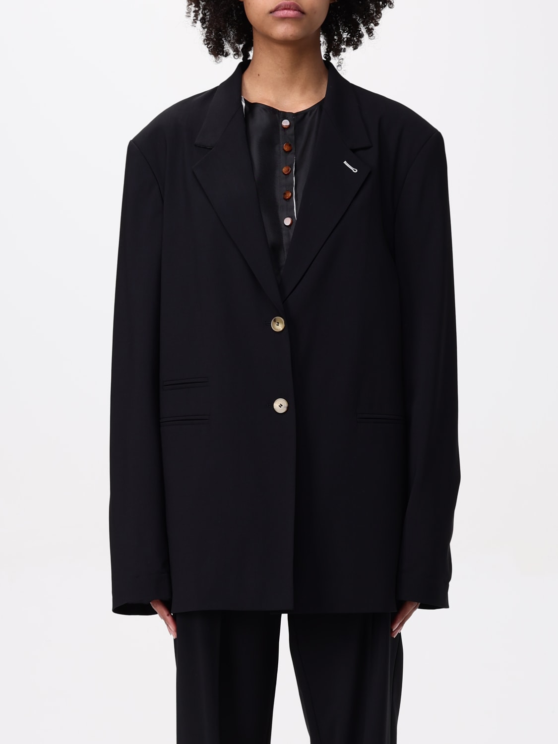 アウターその他 ALYSI Woman Blazer Black 105812P5014 NE ALYSI: Blazer woman - Black | Alysi blazer 105812P5014