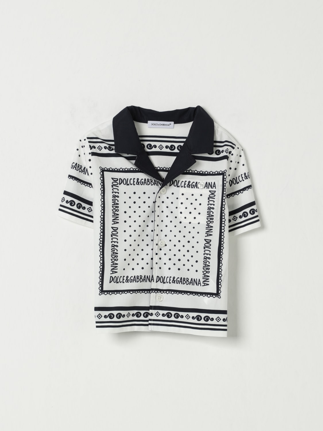 DOLCE & GABBANA SHIRT: Shirt kids Dolce & Gabbana, White - Img 1