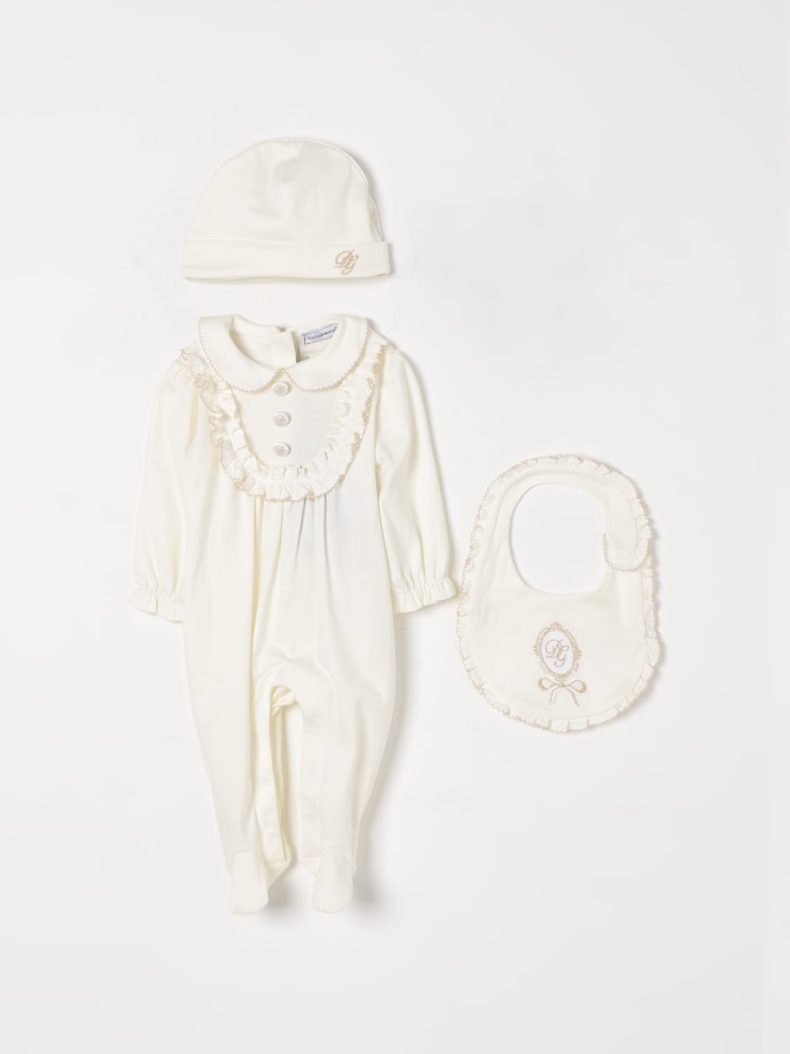 DOLCE & GABBANA JUMPSUIT: Tracksuits kids Dolce & Gabbana, White - Img 1