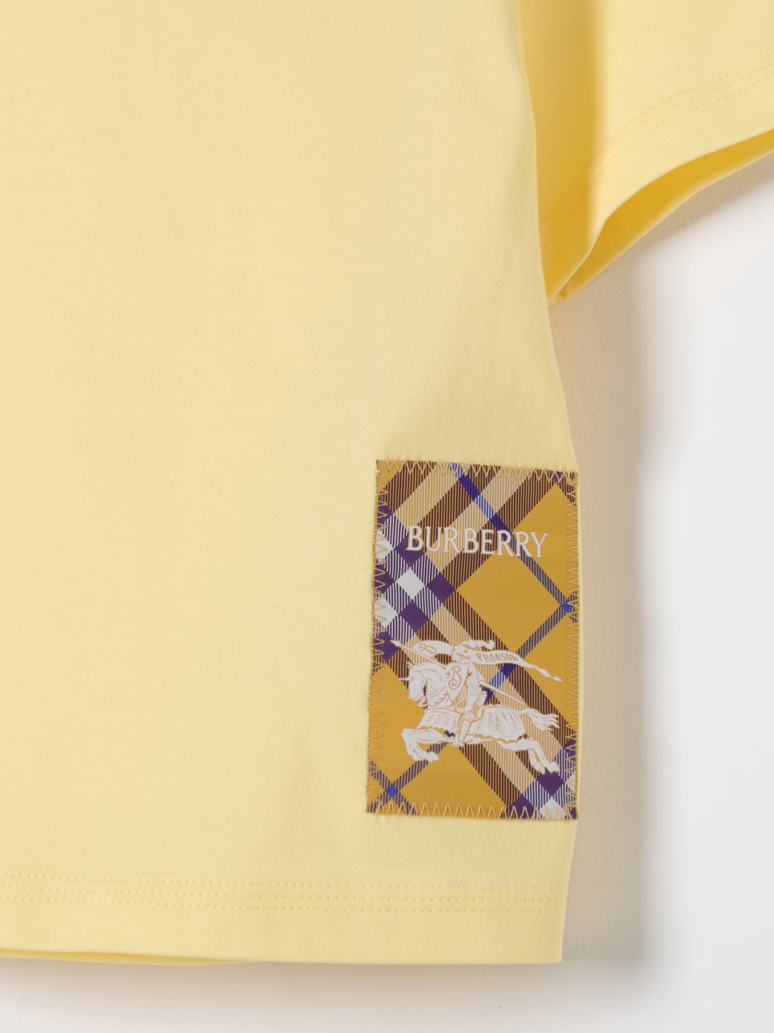 BURBERRY: T-shirt kids - Yellow | Burberry t-shirt 8104202